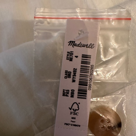 Madewell Linen-Blend Tulip-Hem Mini Skirt: Earth-Dyed Edition Size 4 NWT - Picture 4 of 8